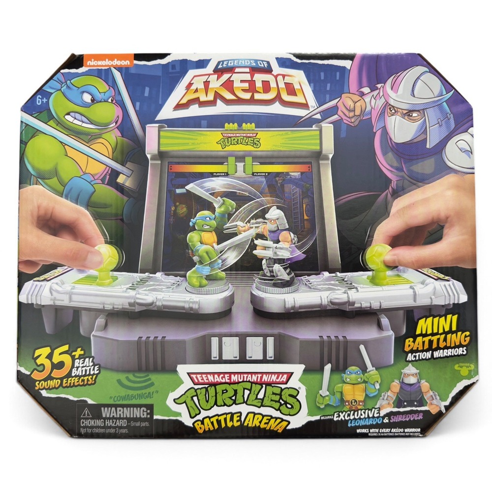TMNT Legends Of Akedo Ninja Turtles Battle Arena Battling Exclusive Shredder Leo